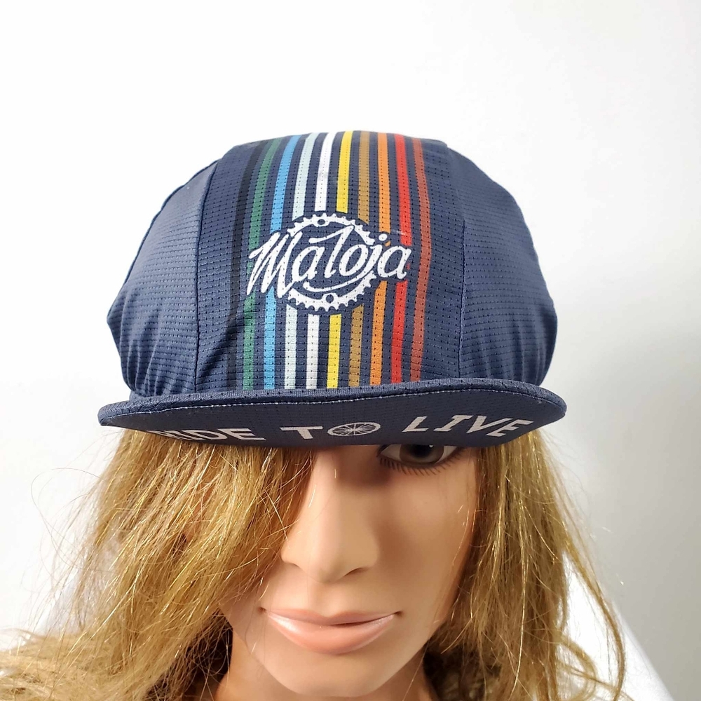 Maloja Blue and Gray Cap Ride To Live